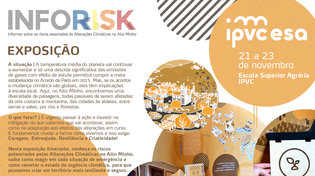 (Português) Exposição INFO-RISK “Informar sobre os riscos associados às alterações climáticas no Alto Minho