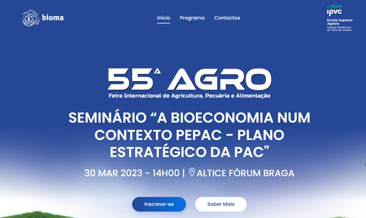 (Português) Seminário “A Bioeconomia num contexto PEPAC - Plano Estratégico da PAC”<