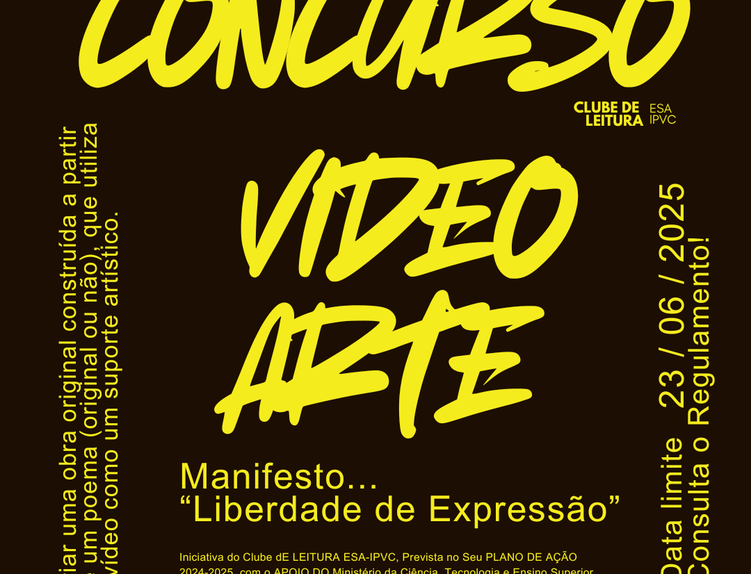 Concurso de Poesia e videoarte - manifesto “Liberdade de Expressão”<