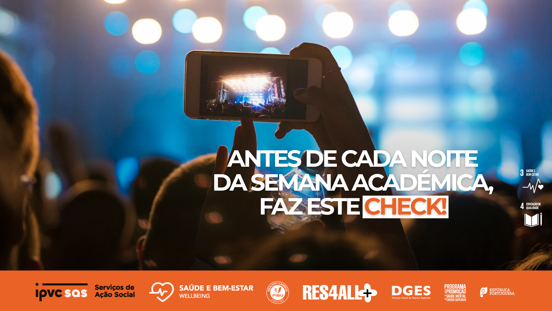 Antes da noite académica faz esta check list