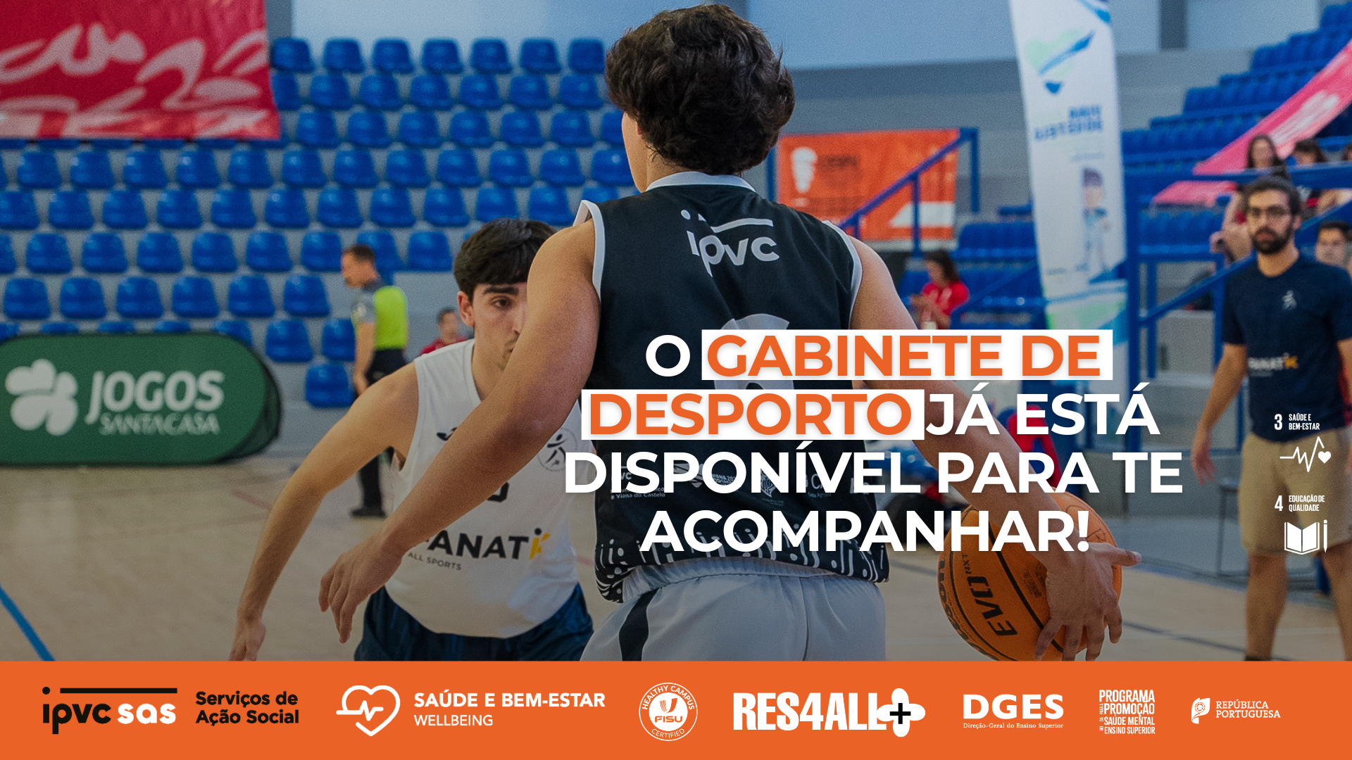 O gabinete de desporto já está disponível para te acompanhar