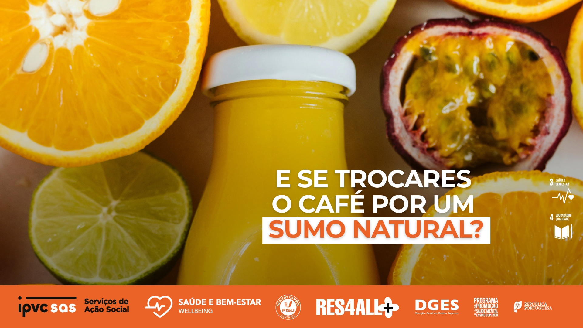 E se trocares o café por um sumo natural?