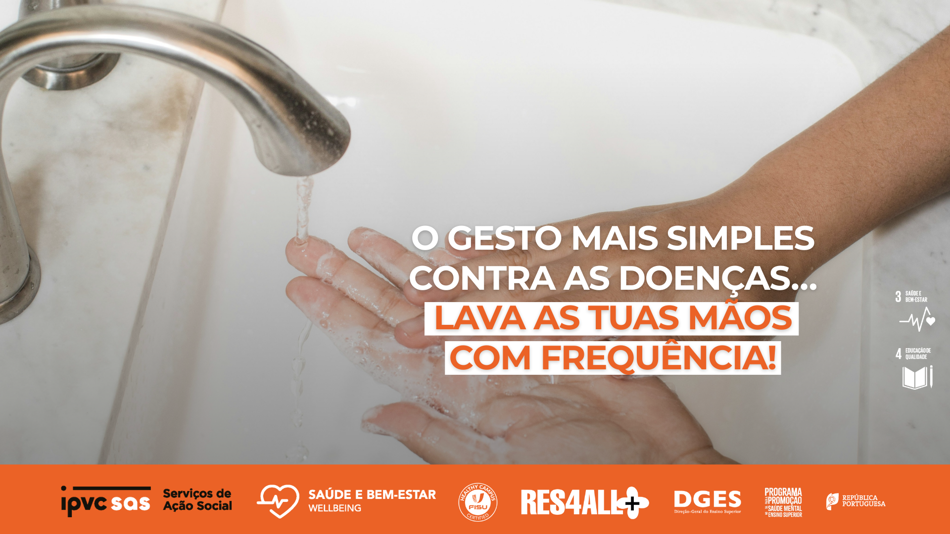 Lava as mãos