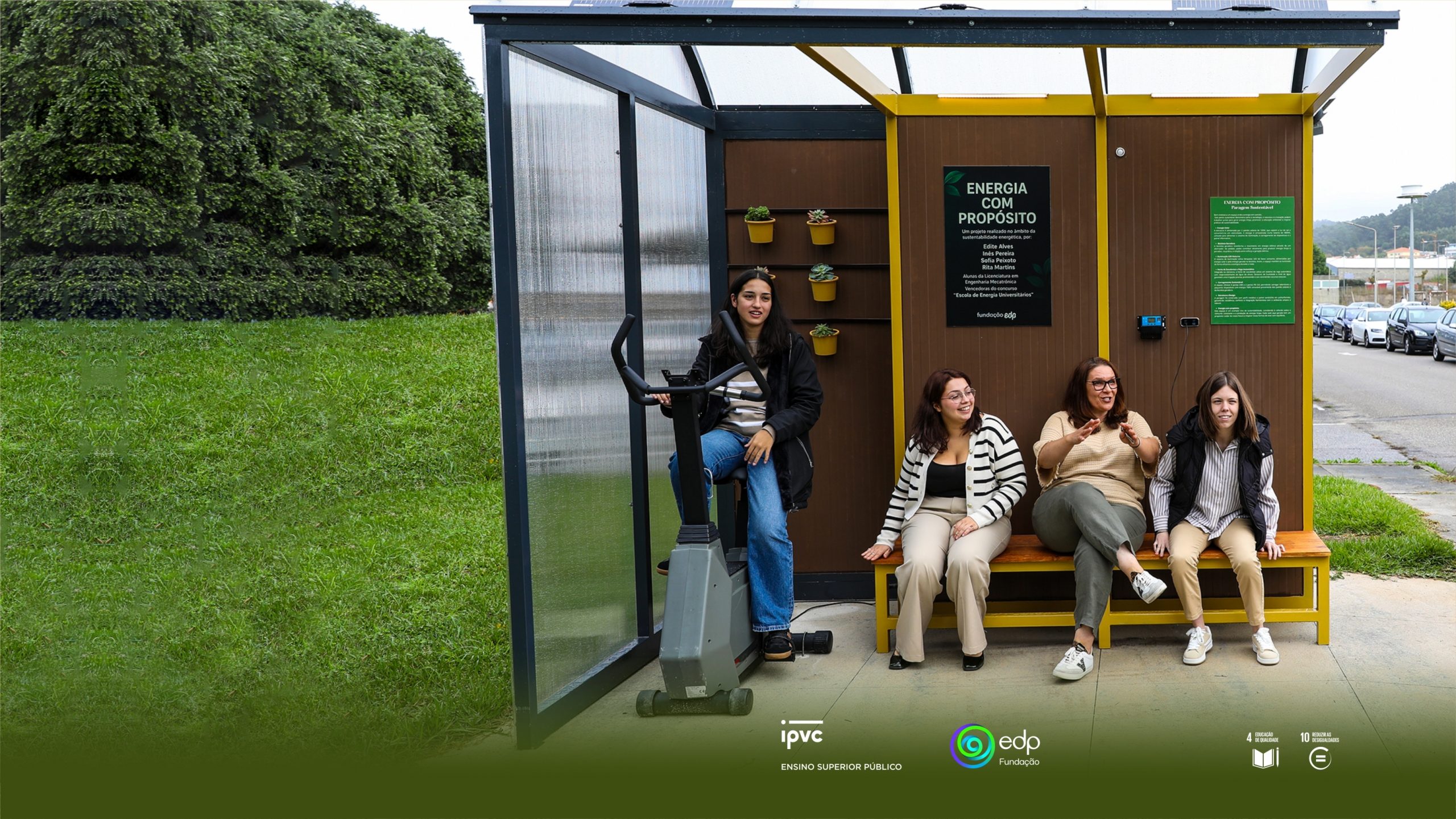 Paragem sustentável do IPVC ganha forma